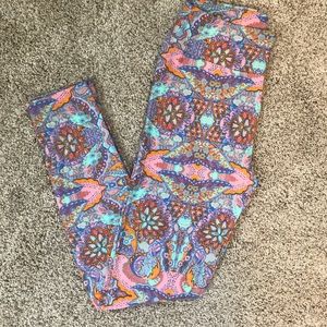 LuLaRoe paisley OS pastel leggings